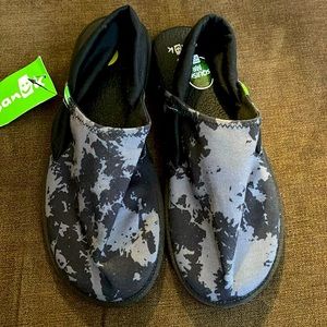 Sanuk Yoga Sling Cruz Slingback Flats Camouflage Size 9
